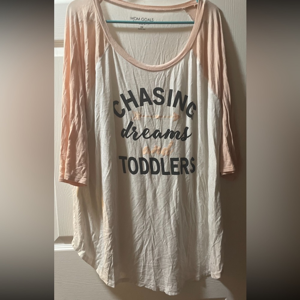 Mom graphic tee basketball length sleeve top